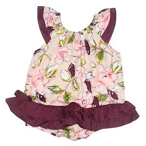 Lil Cactus Boutique Floral Romper Sz. 18/24
